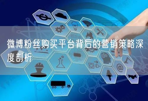 微博粉丝购买平台背后的营销策略深度剖析