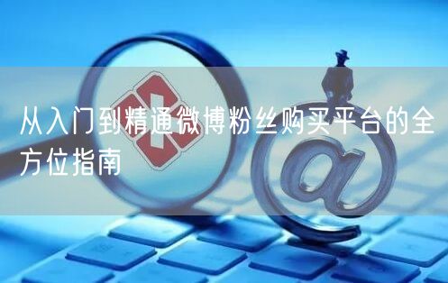 从入门到精通微博粉丝购买平台的全方位指南