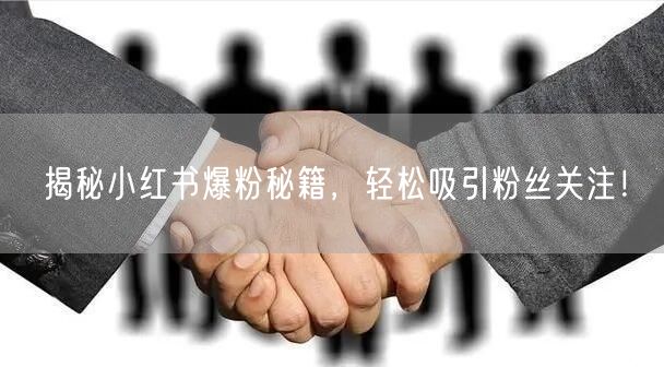 揭秘小红书爆粉秘籍，轻松吸引粉丝关注！
