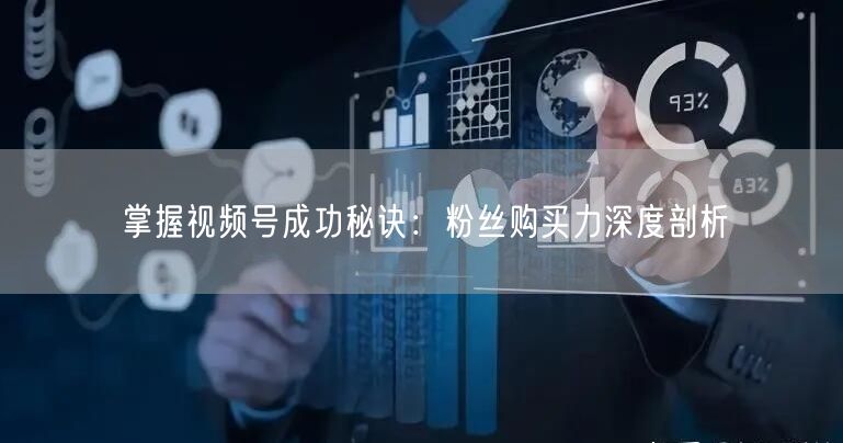 掌握视频号成功秘诀：粉丝购买力深度剖析