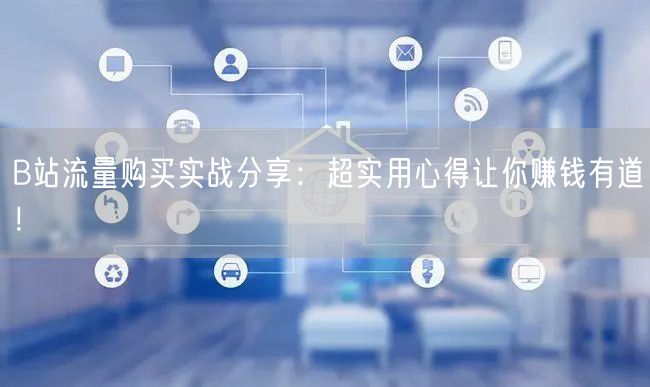 B站流量购买实战分享：超实用心得让你赚钱有道！