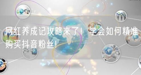 网红养成记攻略来了！学会如何精准购买抖音粉丝!
